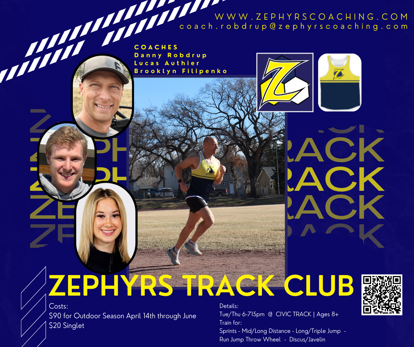 Zephyrs Track Flyer