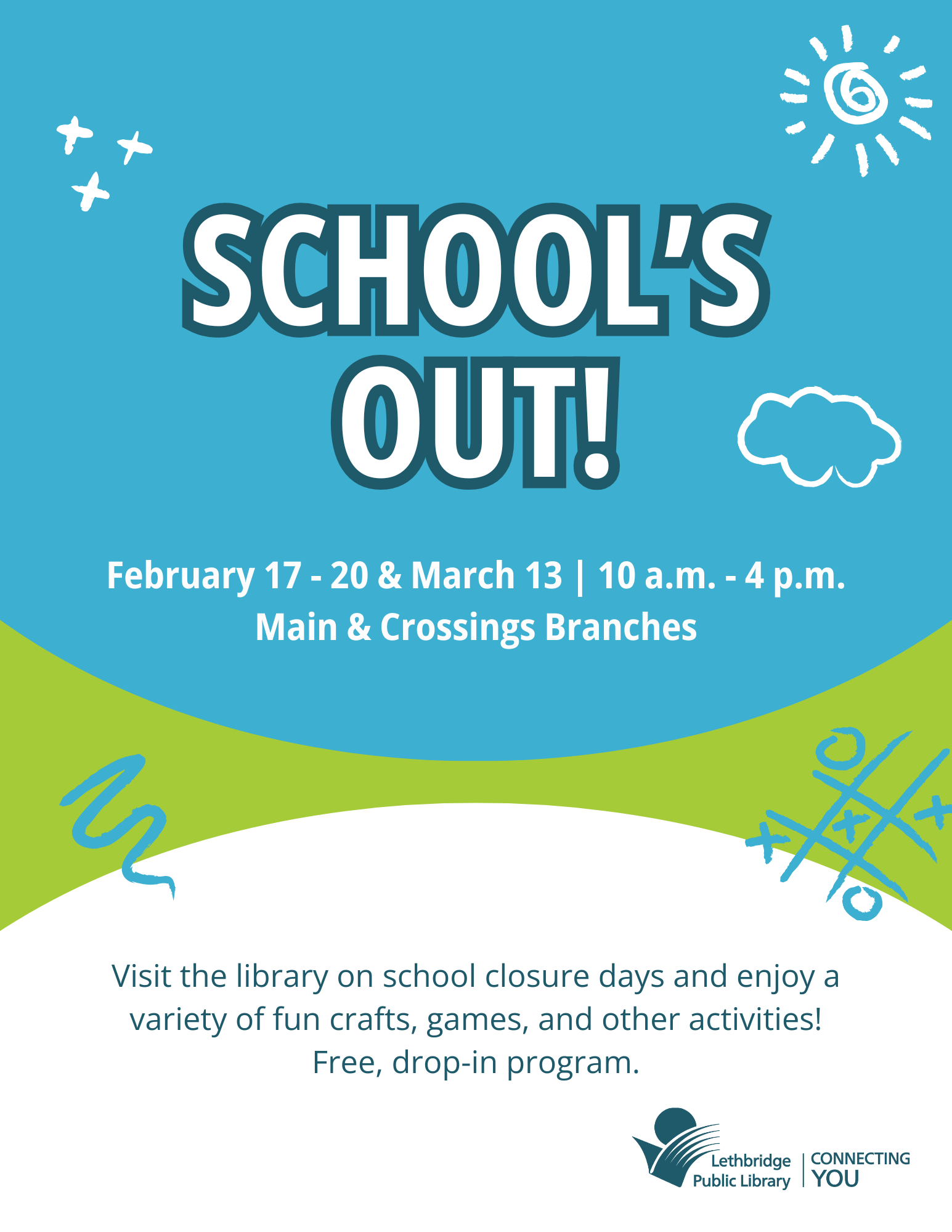 school's out lethbridge library