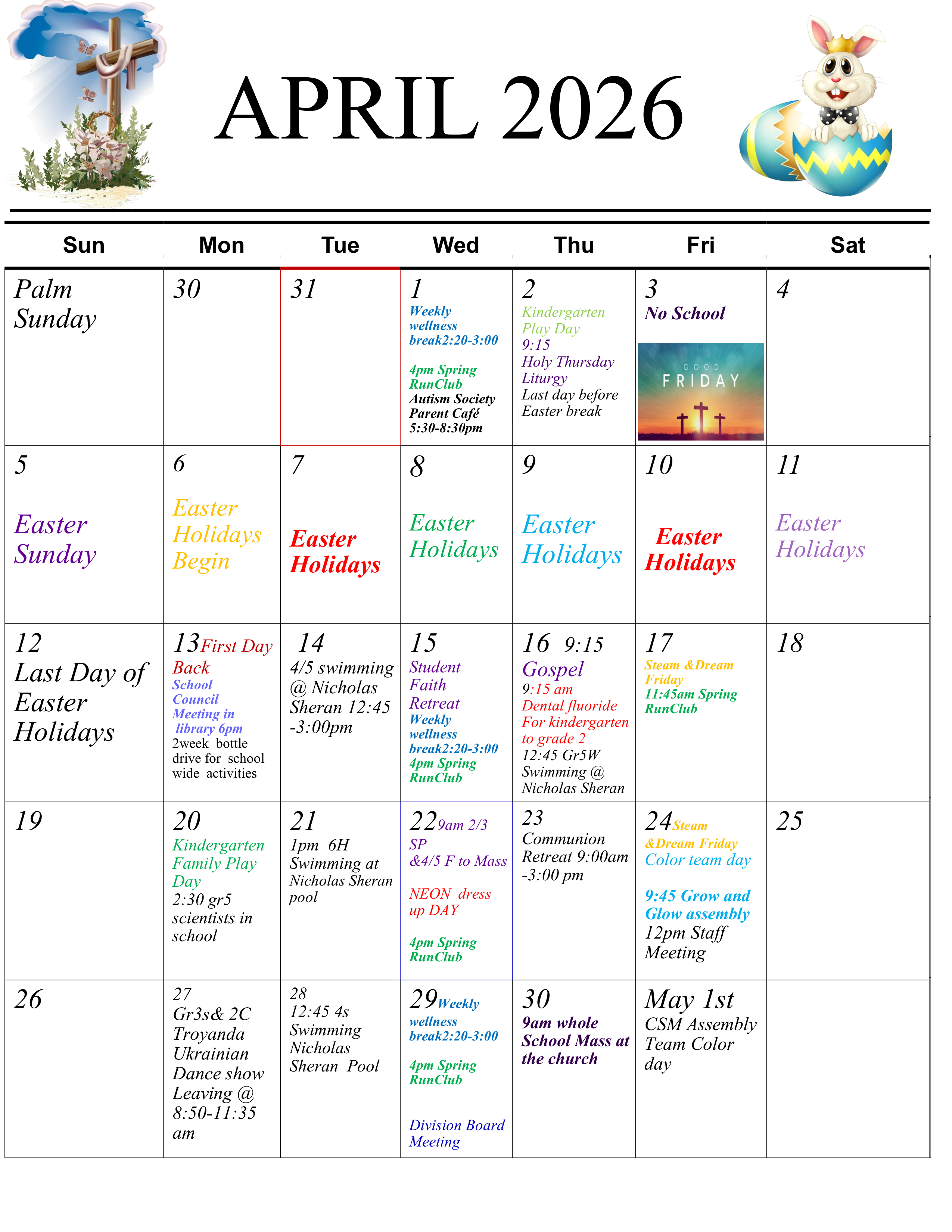 April calendar 2026